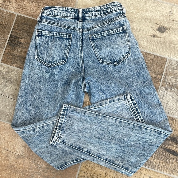 BP. Womens Acid Wash High Rise Straight Leg Jeans Size 24 - Picture 4 of 10